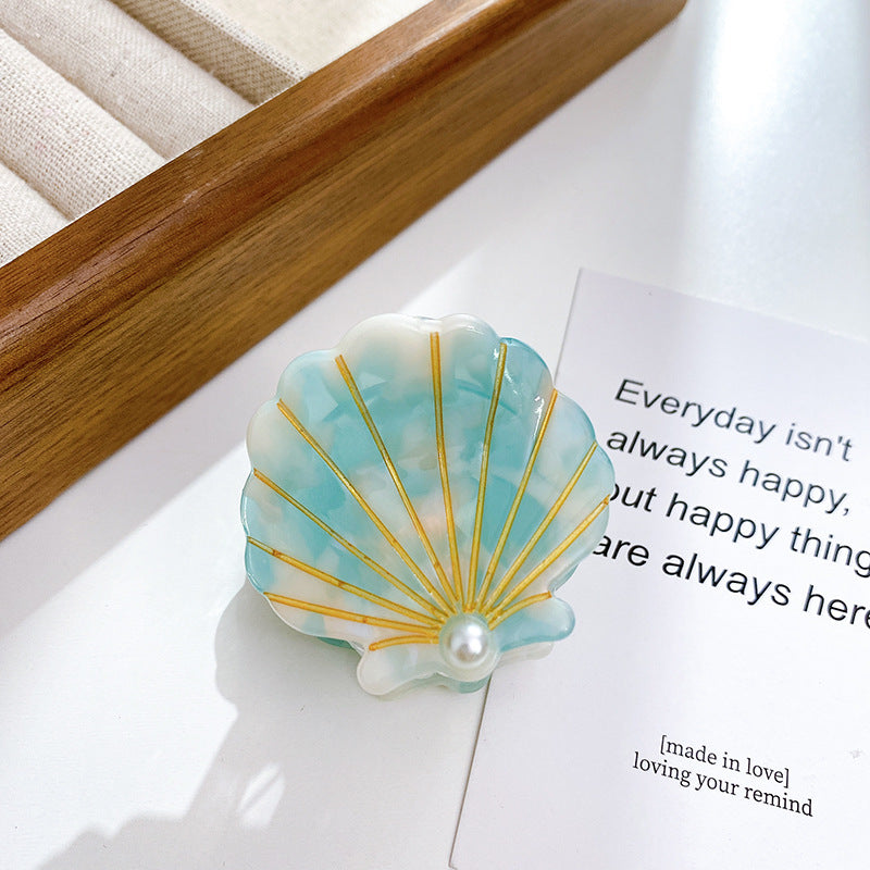 Korean Shell Pearl Acetic Acid Small Hair Clip Accessories