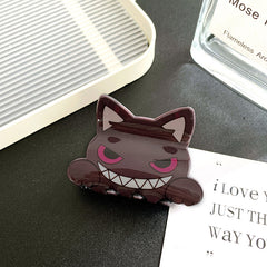 Imitation acetic acid creative cute cat clip acrylic medium shark clip sweet hair claw clip