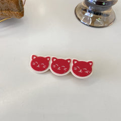 New Korean cute animal duck beak clip kitten side clip Kitten fringe hairpin cartoon cat clip