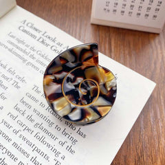 Small conch acetic acid clip Pan hair clip Shell hair clip Premium sense shark clip acetate design hair accessories