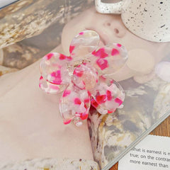 Korea Acetic Acid Flower Hair Claw Clip Aesthetic Accessories
