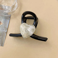 Summer 2023 new love hairpin female cross heart clip feeling temperament shark clip