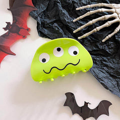 New Creativity Halloween Acetate Fun Hair Clip Vintage Large Pumpkin Shark Clip Tower Spider Hair Claw Accessories