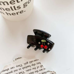 Korean girl small claw acetic acid cute wind cherry bangs clip broken hair clip shark clip hair accessories wholesale