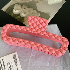 Fashion hair clip claw back head shark clip large hair clip retro French style simple square hair clip