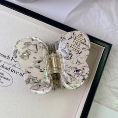 Dopamine advanced sense butterfly claw clip gem acetic acid hair clip temperament girl shark clip hair accessories