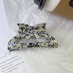 Korean cream bow claw Butterfly Acetate hairpin Premium Spice Girl Shark clip hair accessories