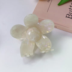 Korean fashion acetic acid flower clip acetate hair clip shark clip large flower hair accessories