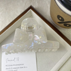 Korean acetate bow clip Elegant sweet hair clip disc hair Shark clip clip advanced sense women's hair accessories hair clip