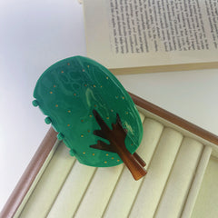 Original tree claw clip personality Gold tree acetic acid clip back head hairpin shark clip women hair accessories