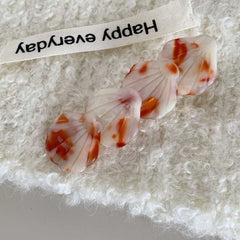 Small fashion acetic acid hair clip duck beak clip shell edge clip girl bangs high fashion hair clip hair accessories