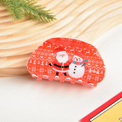 Christmas hair clip Small Semicircle Acrylic hair clip 2023 new style accessories
