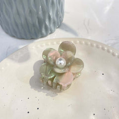 New Flower Acetic Acid Claw Pearl Hairpin Light Luxury Accessory