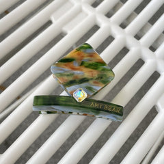 New acetic acid hair clip elegant rhinestone temperament claw clip acetate shark clip hair accessories