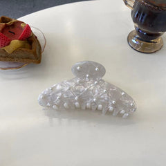 Korean new pearl acetic acid clip diamond claw small fragrant wind hairpin temperament light luxury shark clip