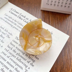 Small conch acetic acid clip Pan hair clip Shell hair clip Premium sense shark clip acetate design hair accessories