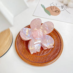 Acetic acid flower clip magic mermaid hair claw temperament sweet large shark clip hair accessories