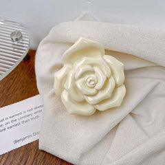 French Retro Rose Shark Clip Flower Hair Accessory Niche Design