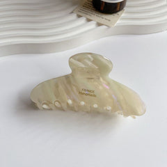 Korean marble acetic clip leopard large hair clip disc hair shark clip women's hair grab hair accessories