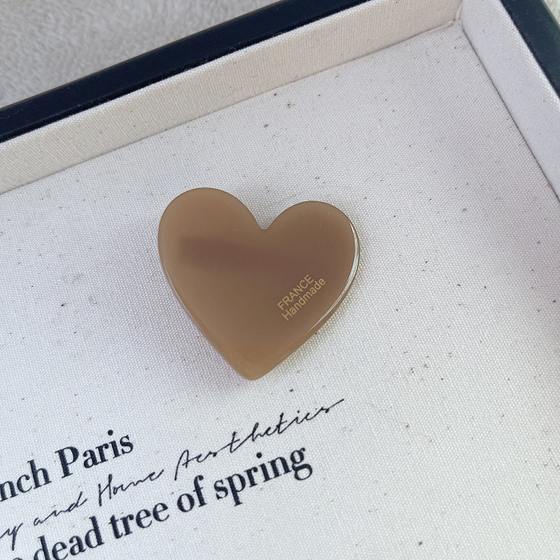 Autumn Winter Love Leopard Acetic Acid Side Clip Girl Accessories