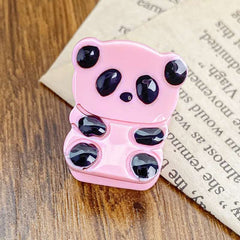Cartoon Panda acetate hairpin temperament sweet hairpin side clip for children and girls hairpin braided hair accessories