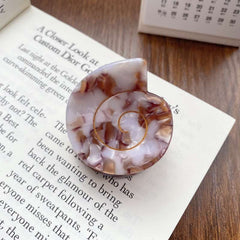 Small conch acetic acid clip Pan hair clip Shell hair clip Premium sense shark clip acetate design hair accessories