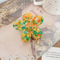 Korea Acetic Acid Flower Hair Claw Clip Aesthetic Accessories