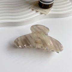 Korean marble acetic clip leopard large hair clip disc hair shark clip women's hair grab hair accessories