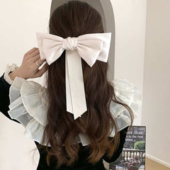 Super fairy bow hair accessories streamers Sweet cute hair clip female back of head clip Headgear spring hair clip