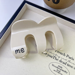 New Korean wave claw clip high letter acetic acid clip simple temperament hairpin shark clip hair accessories