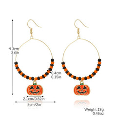 Halloween earring set Pumpkin Bat Skull earrings explosive Halloween earrings