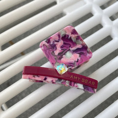 New acetic acid hair clip elegant rhinestone temperament claw clip acetate shark clip hair accessories