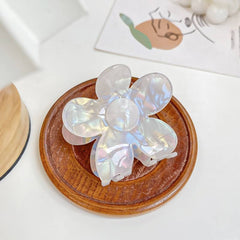 Acetic acid flower clip magic mermaid hair claw temperament sweet large shark clip hair accessories