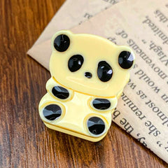 Cartoon Panda acetate hairpin temperament sweet hairpin side clip for children and girls hairpin braided hair accessories