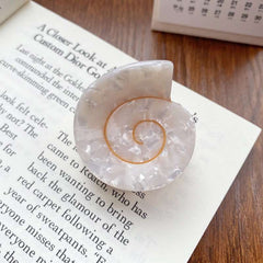 Small conch acetic acid clip Pan hair clip Shell hair clip Premium sense shark clip acetate design hair accessories
