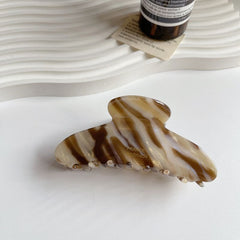 Korean marble acetic clip leopard large hair clip disc hair shark clip women's hair grab hair accessories