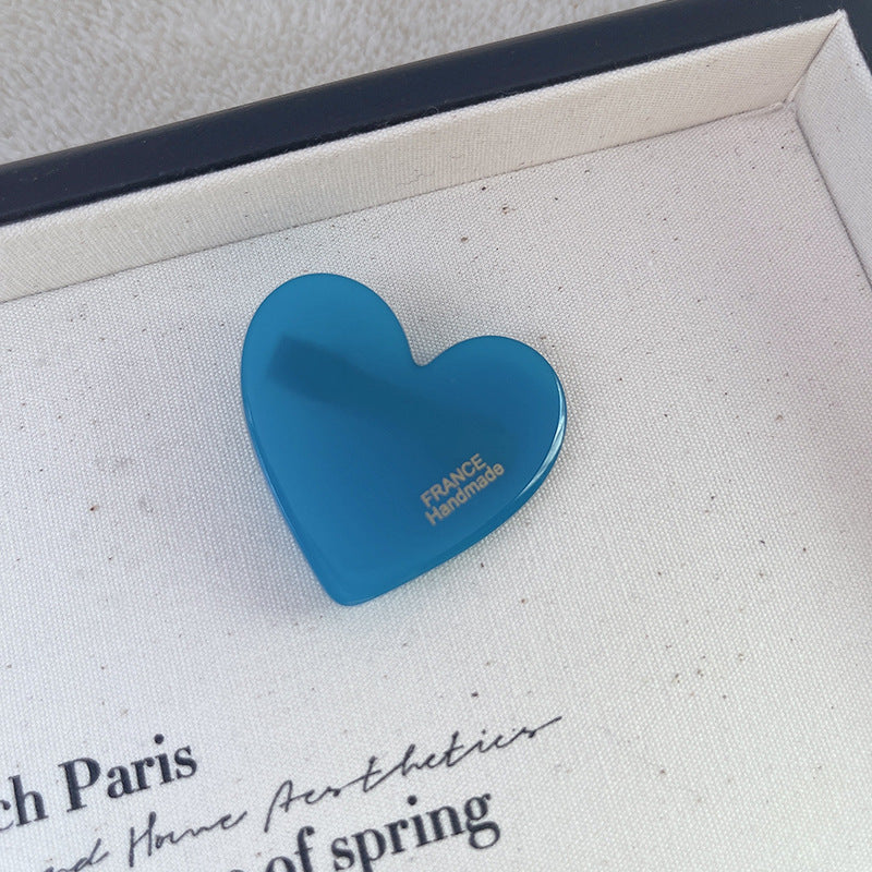 Autumn Winter Love Leopard Acetic Acid Side Clip Girl Accessories