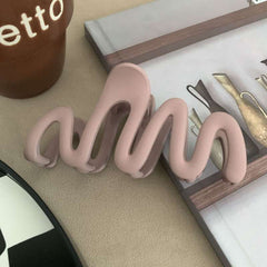 2023 Fashion Wave Large Hair Claw Clip Jumbo Matte Hair Accessories