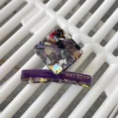 New acetic acid hair clip elegant rhinestone temperament claw clip acetate shark clip hair accessories