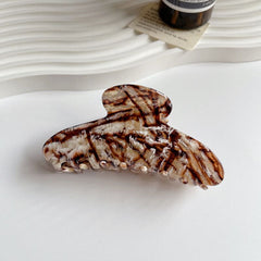 Korean marble acetic clip leopard large hair clip disc hair shark clip women's hair grab hair accessories