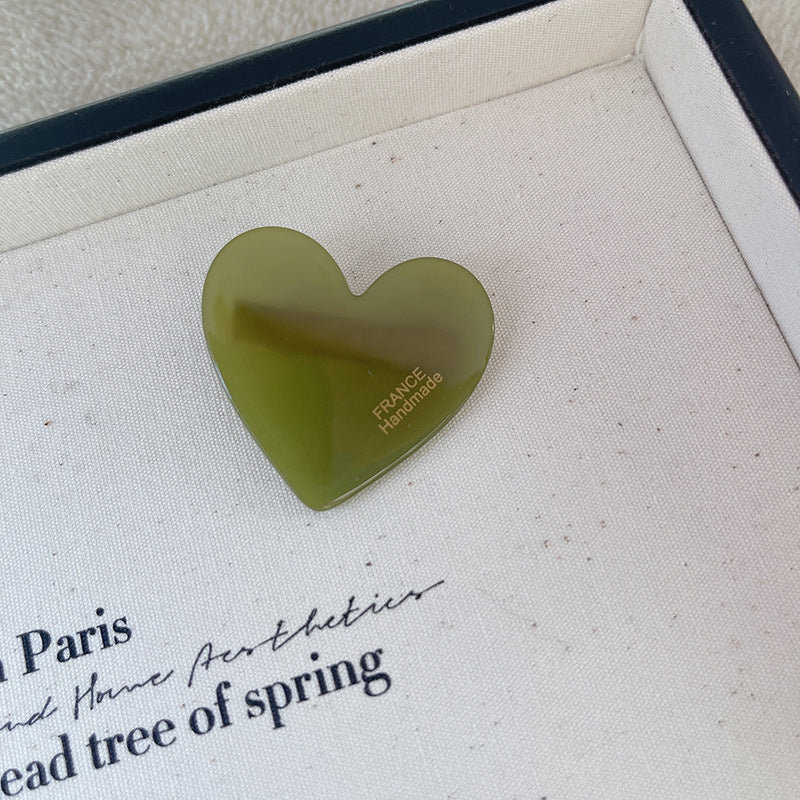 Autumn Winter Love Leopard Acetic Acid Side Clip Girl Accessories