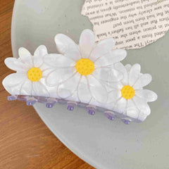 Korean small Daisy tulip hairpin Acetate hairpin temperament flower hairpin Sunflower shark clip