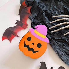 New Creativity Halloween Acetate Fun Hair Clip Vintage Large Pumpkin Shark Clip Tower Spider Hair Claw Accessories