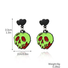 Halloween earring set Pumpkin Bat Skull earrings explosive Halloween earrings
