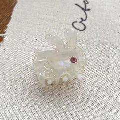 Cute rabbit acetic acid hair clip Side clip rhinestone bangs and sweet girl hair clip hair accessories