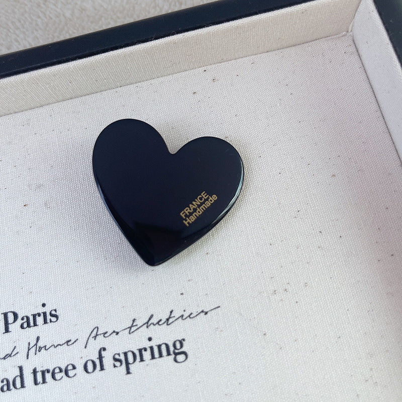 Autumn Winter Love Leopard Acetic Acid Side Clip Girl Accessories