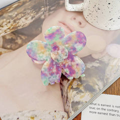 Korea Acetic Acid Flower Hair Claw Clip Aesthetic Accessories