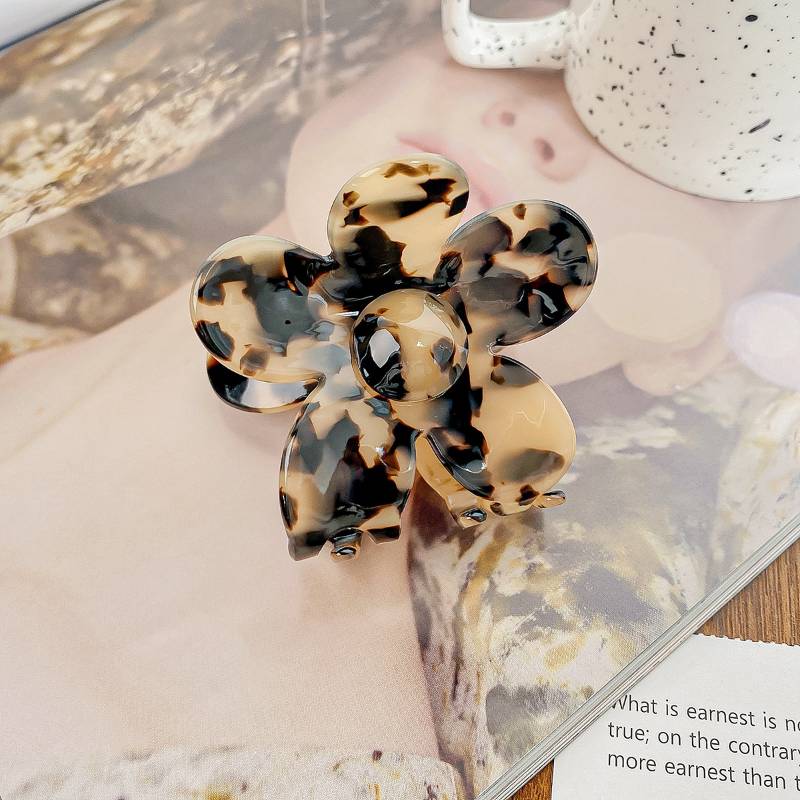Korea Acetic Acid Flower Hair Claw Clip Aesthetic Accessories