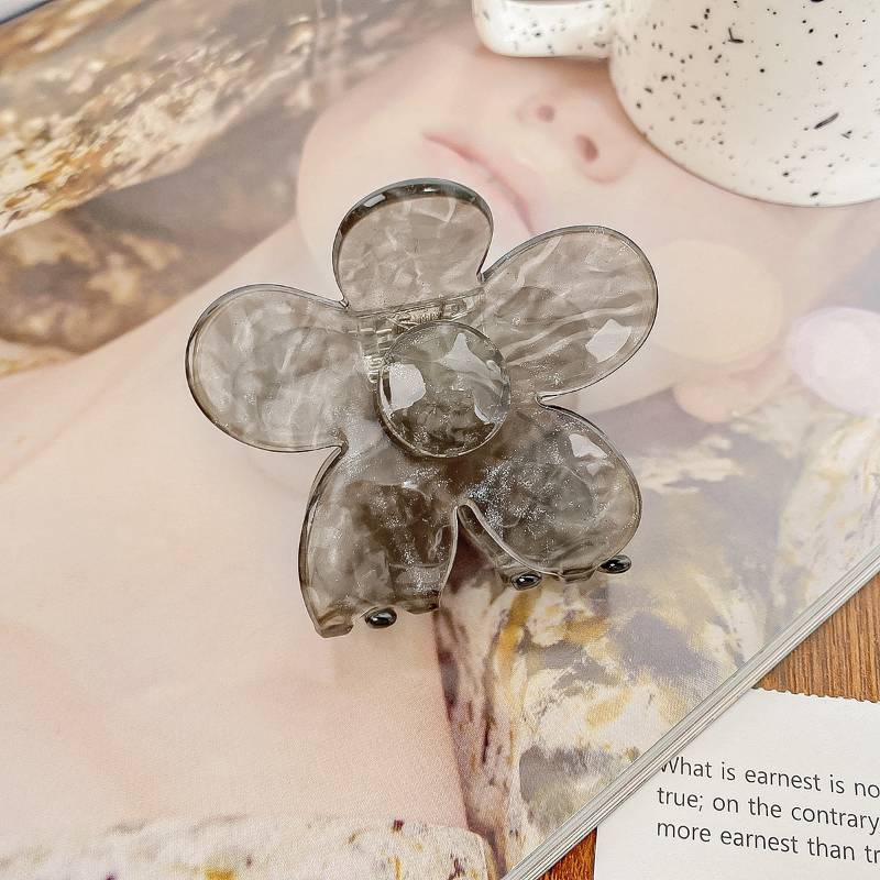 Korea Acetic Acid Flower Hair Claw Clip Aesthetic Accessories