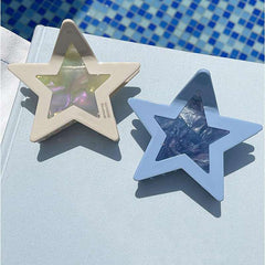Fashion Large Star clip Japanese and Korean ins sweet cool spice girl color dopamine pentagram acetic acid hair accessories